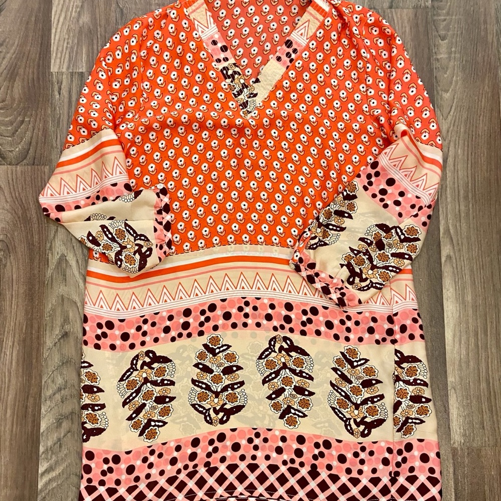 Beautiful Silk Tunic Top Sz S